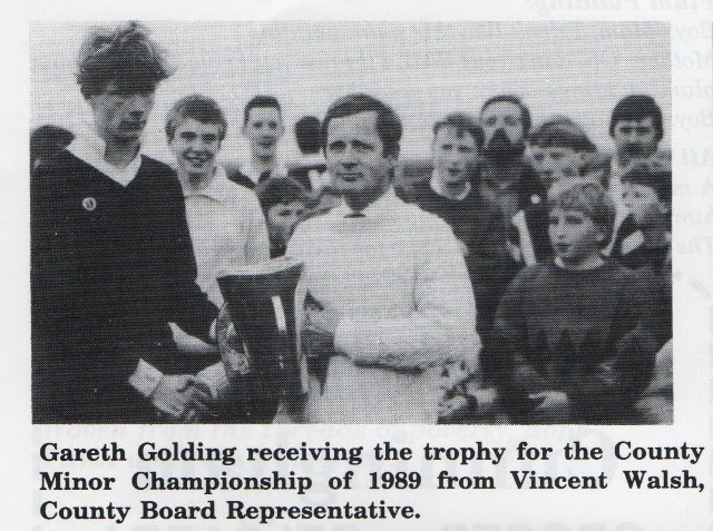 Presentation of Trophy to Gareth